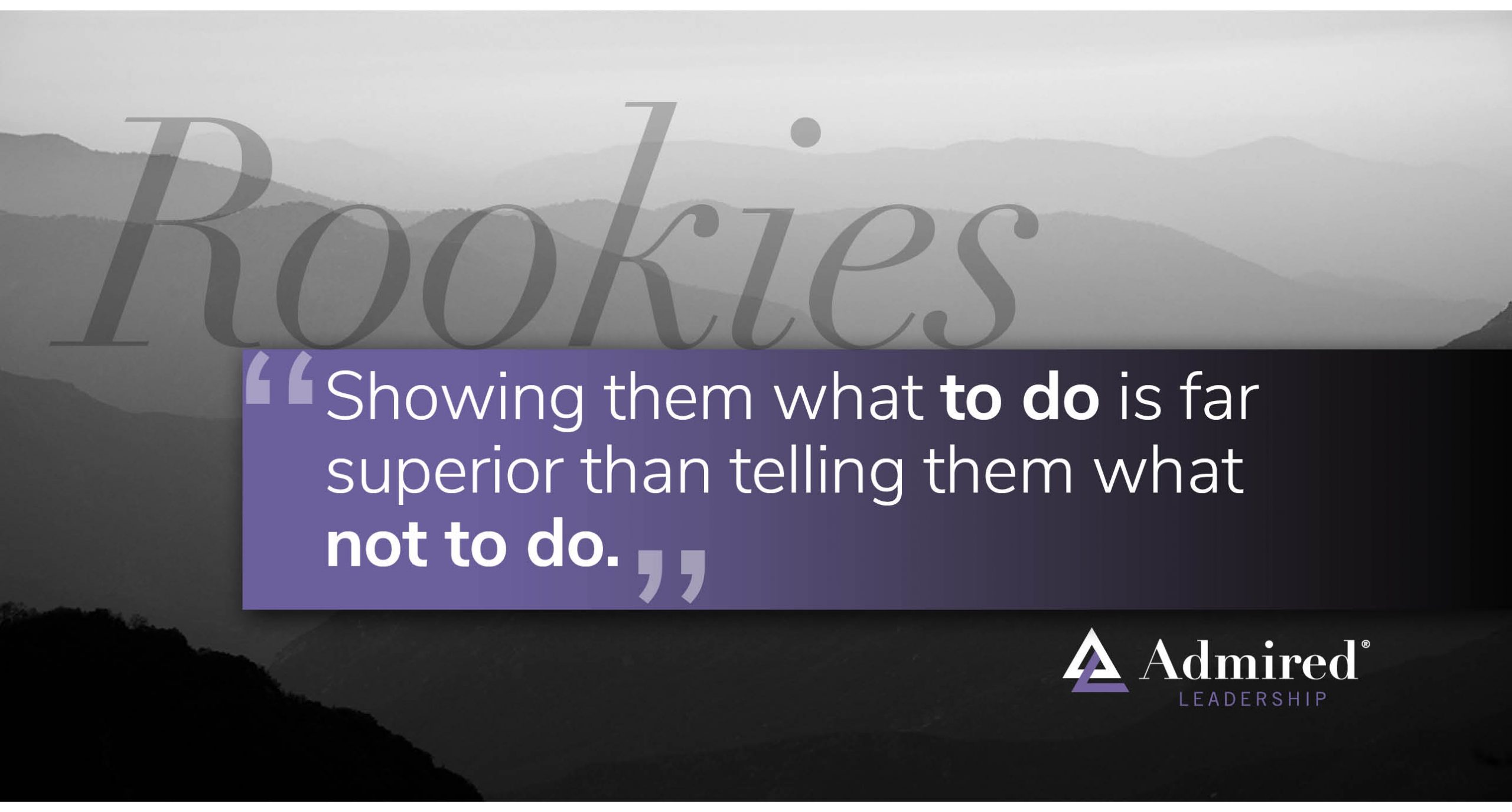 Don’t Paralyze Your Rookie Players