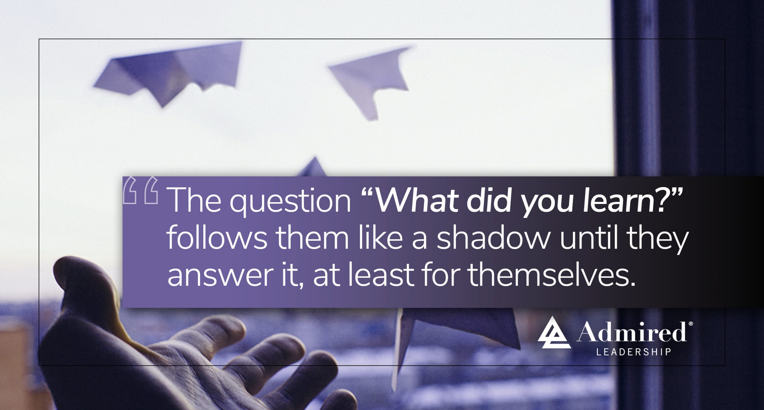 A Question for High Performers