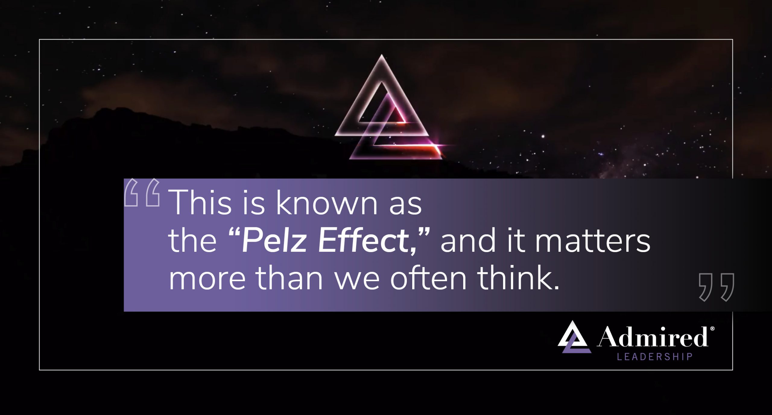 The Power of the Pelz Effect