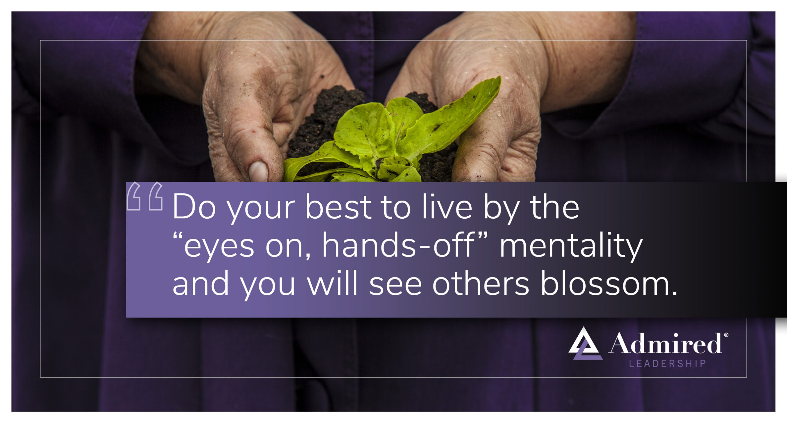 When to Get Your Hands Dirty