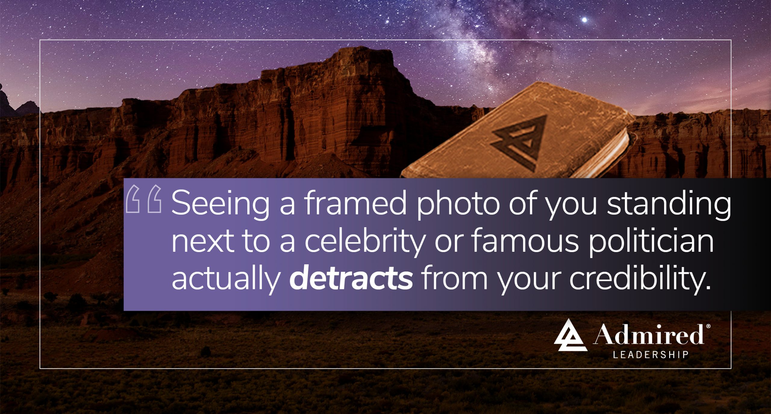 Reject the Trap of Reflected Glory