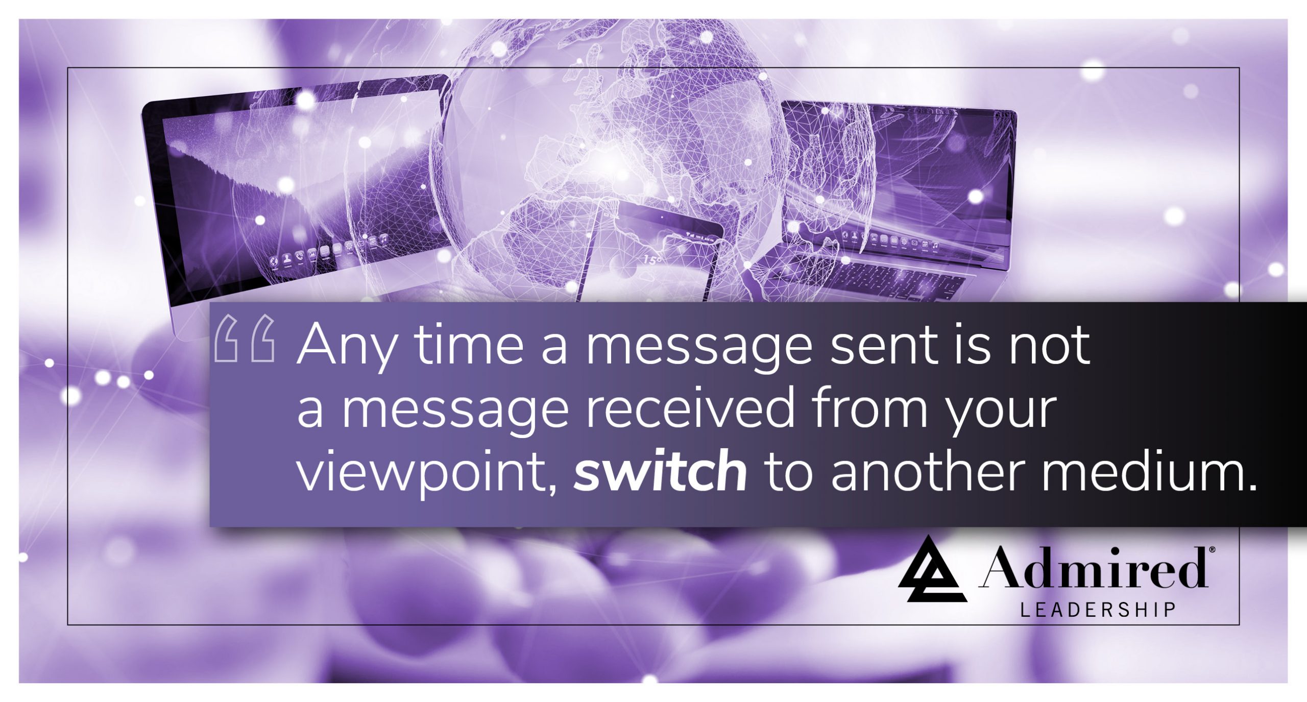 The Medium Might Be the Problem