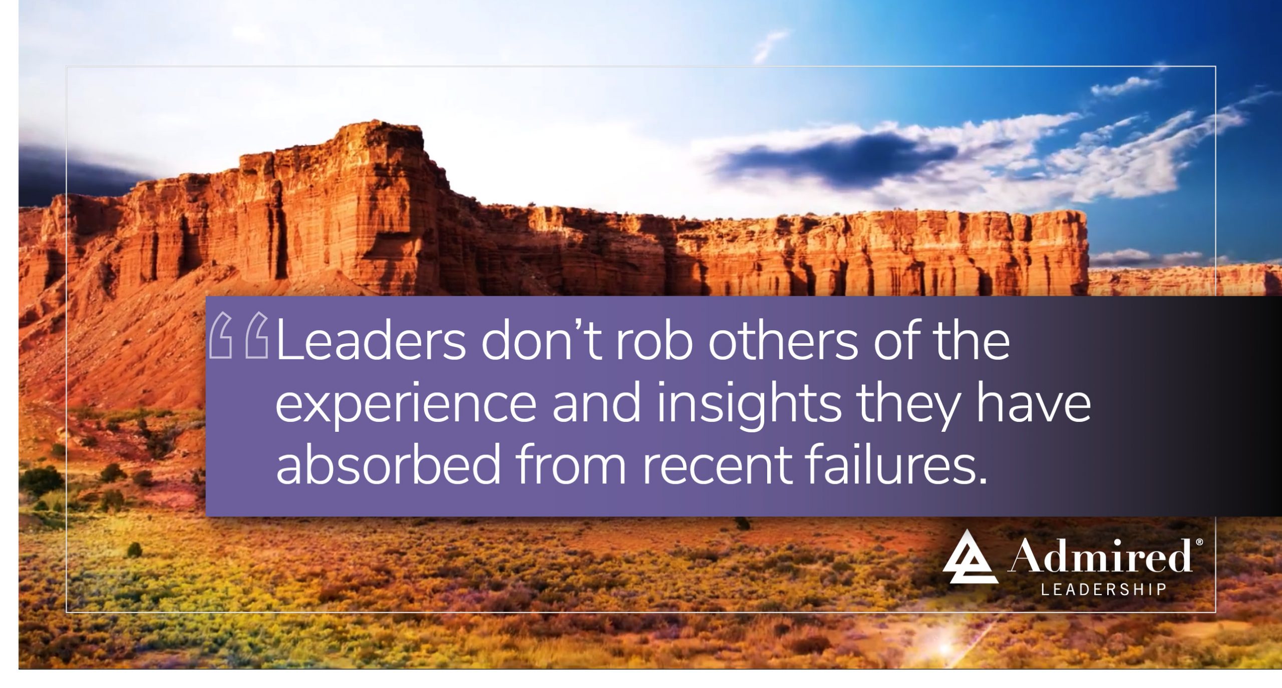 Leaders Teach Their Mistakes