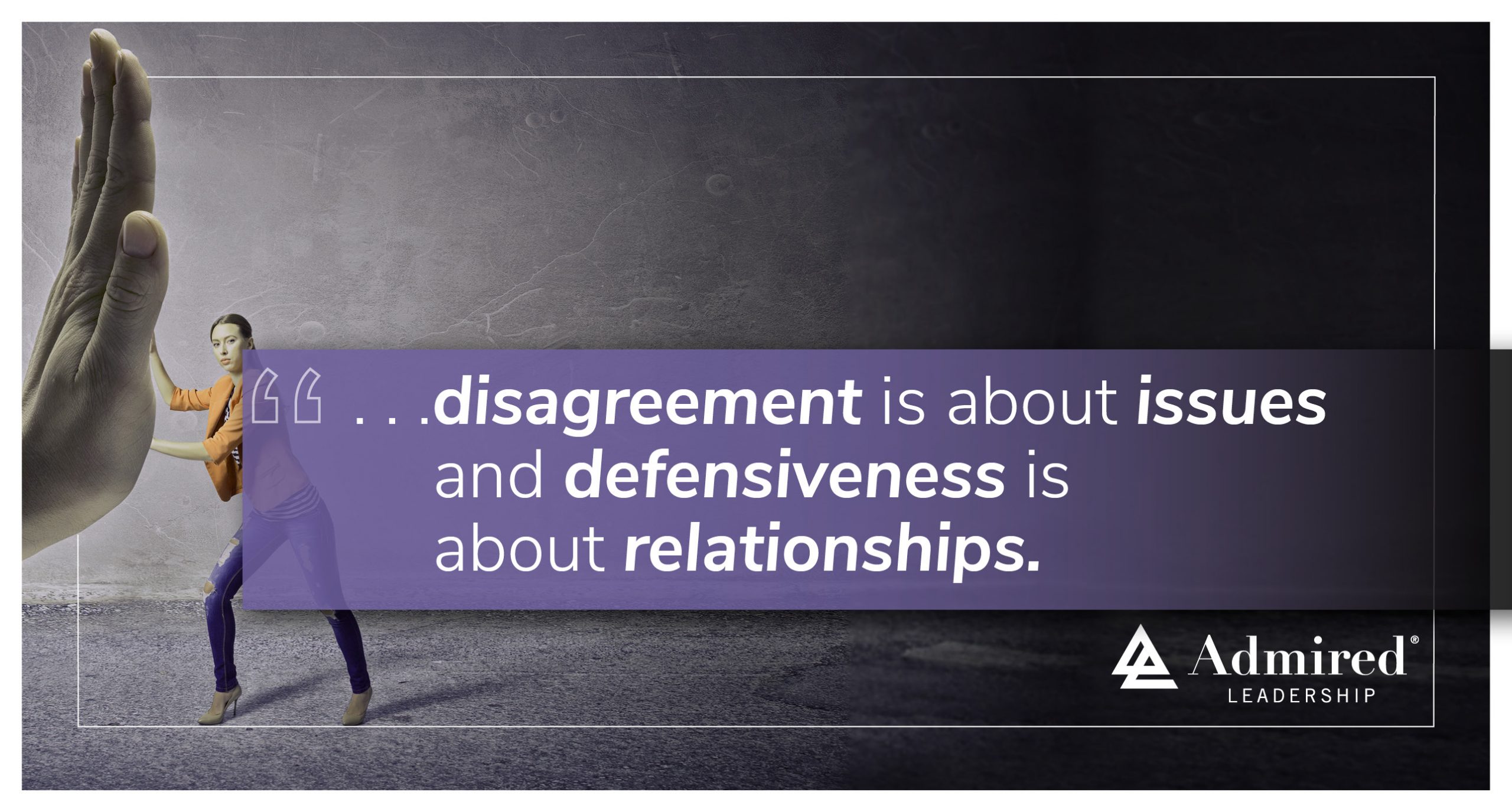 Reducing Defensiveness