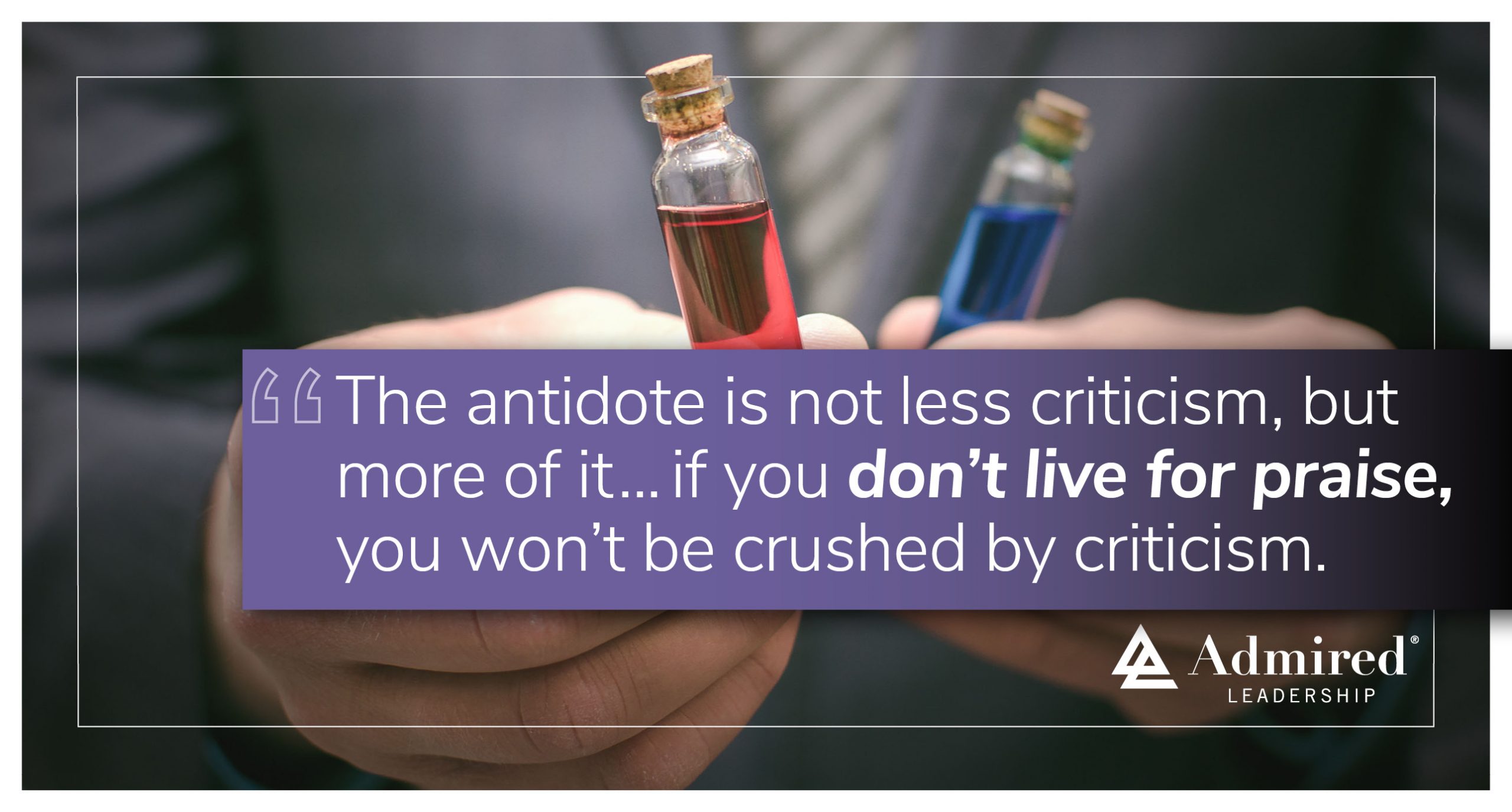 Crushed by Criticism