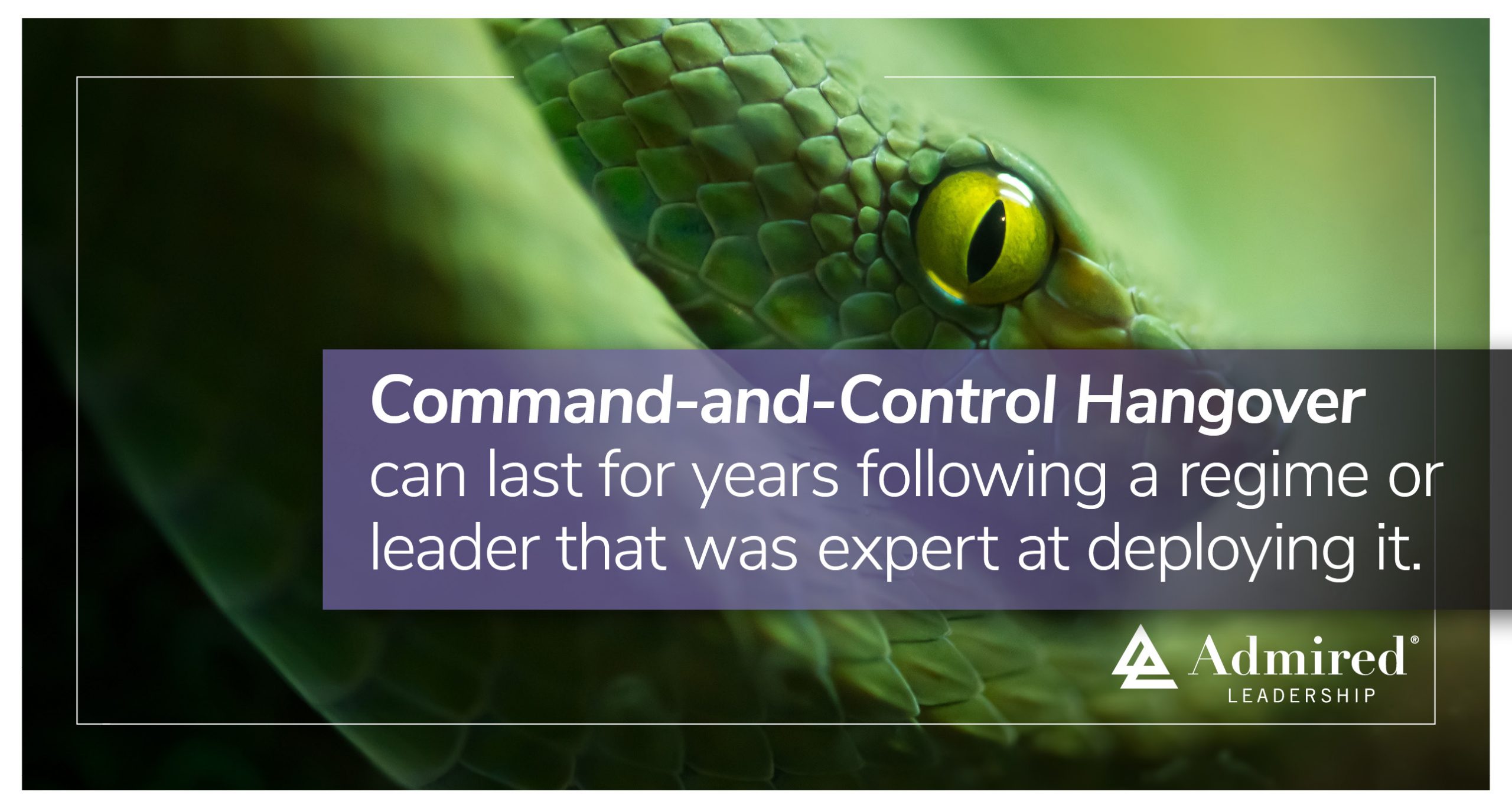 The Command-and-Control Hangover