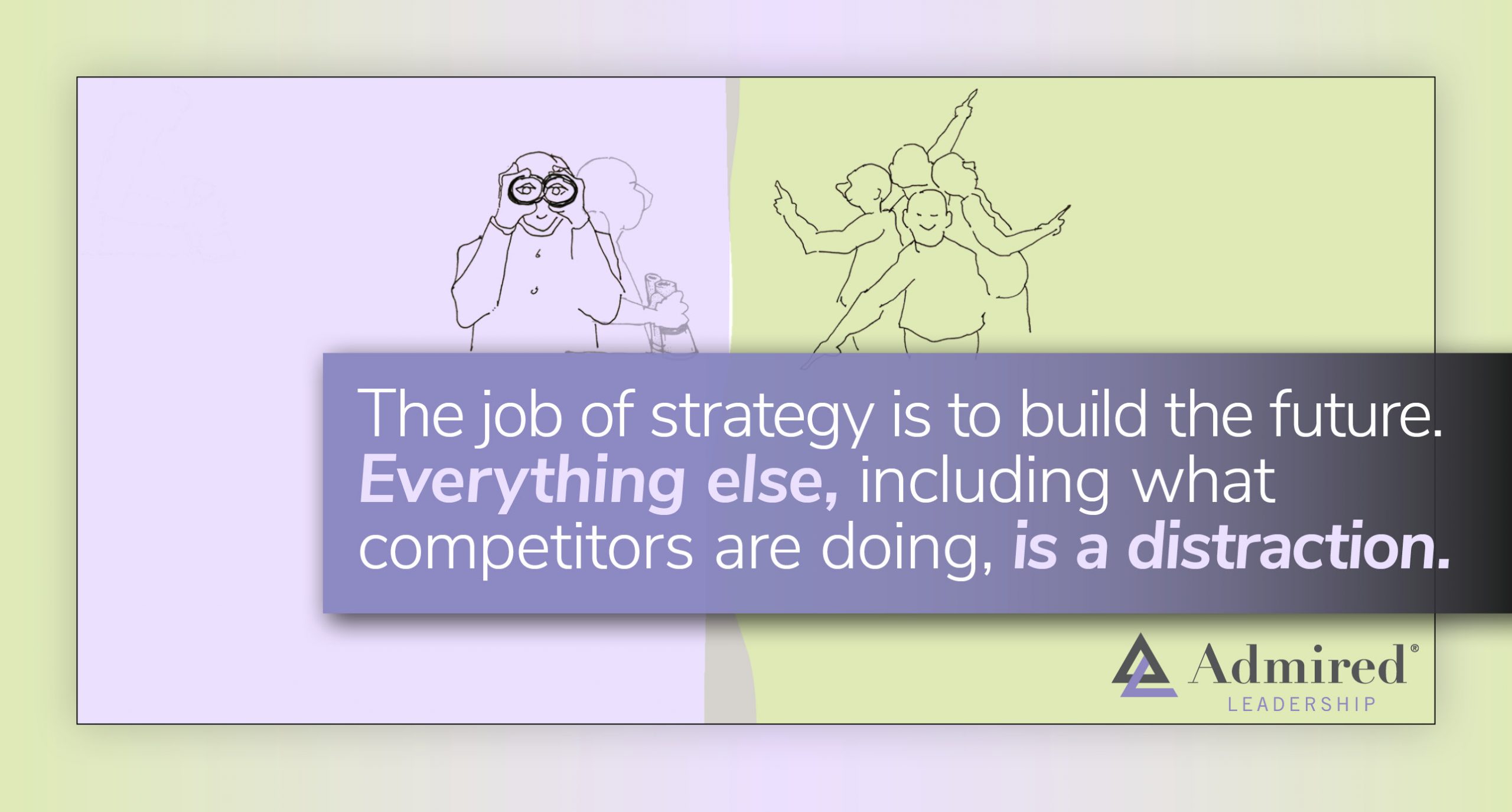 Ignore Competitors When Setting Strategy