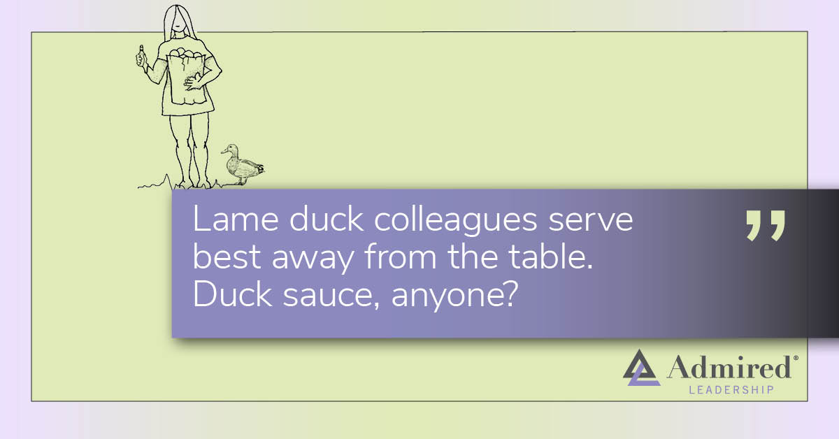 Should We Encourage Lame Duck Colleagues to Stick Around?