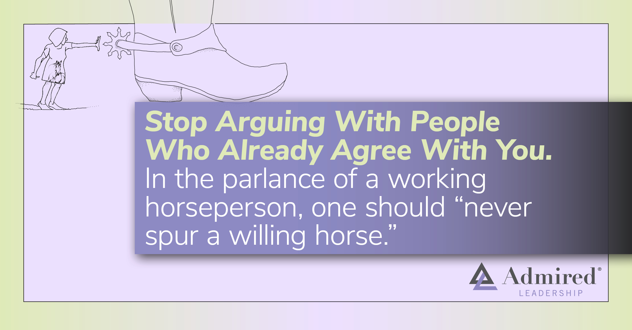Stop Arguing With People Who Already Agree With You