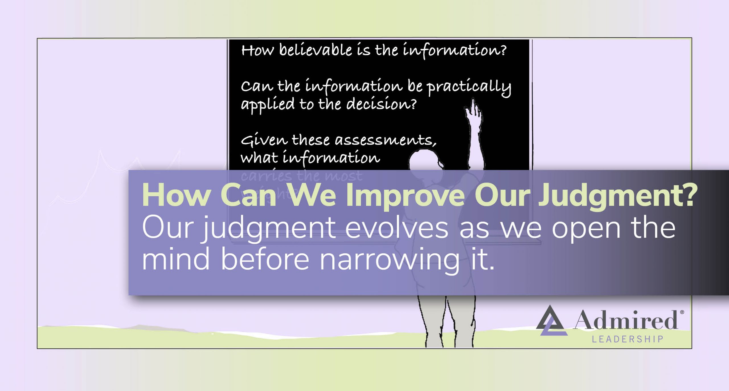 How Can We Improve Our Judgment?