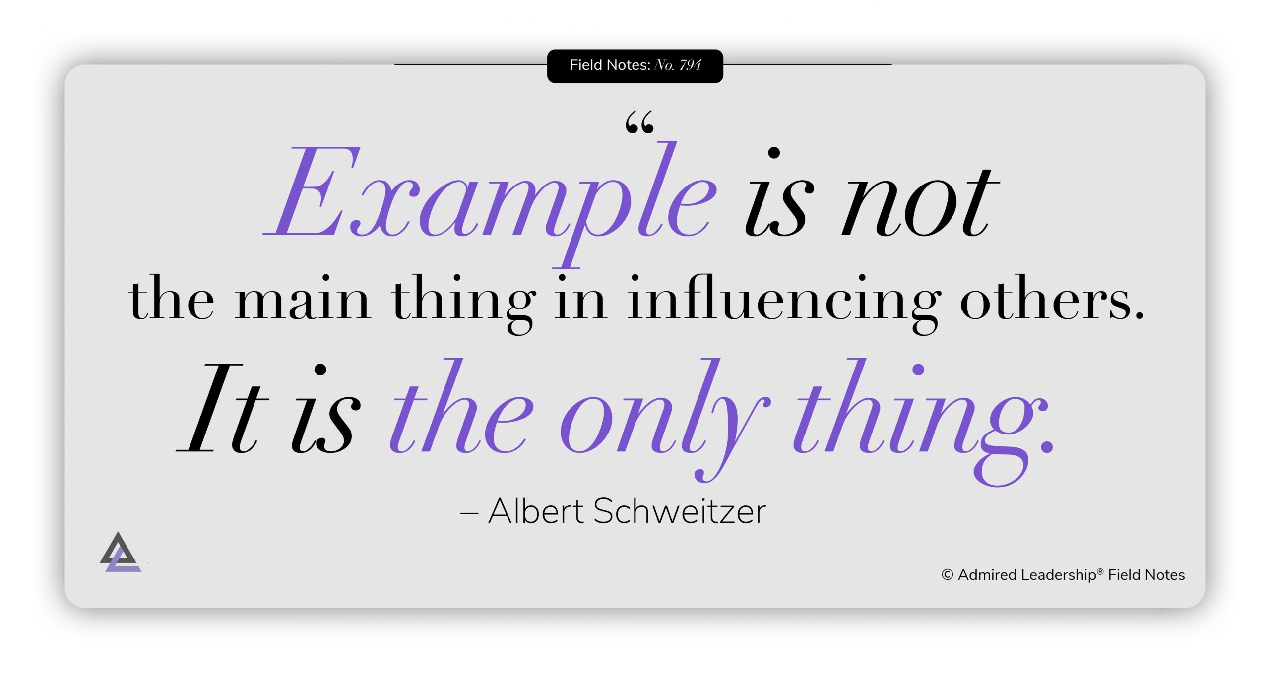 What Does It Really Mean to Lead by Example?