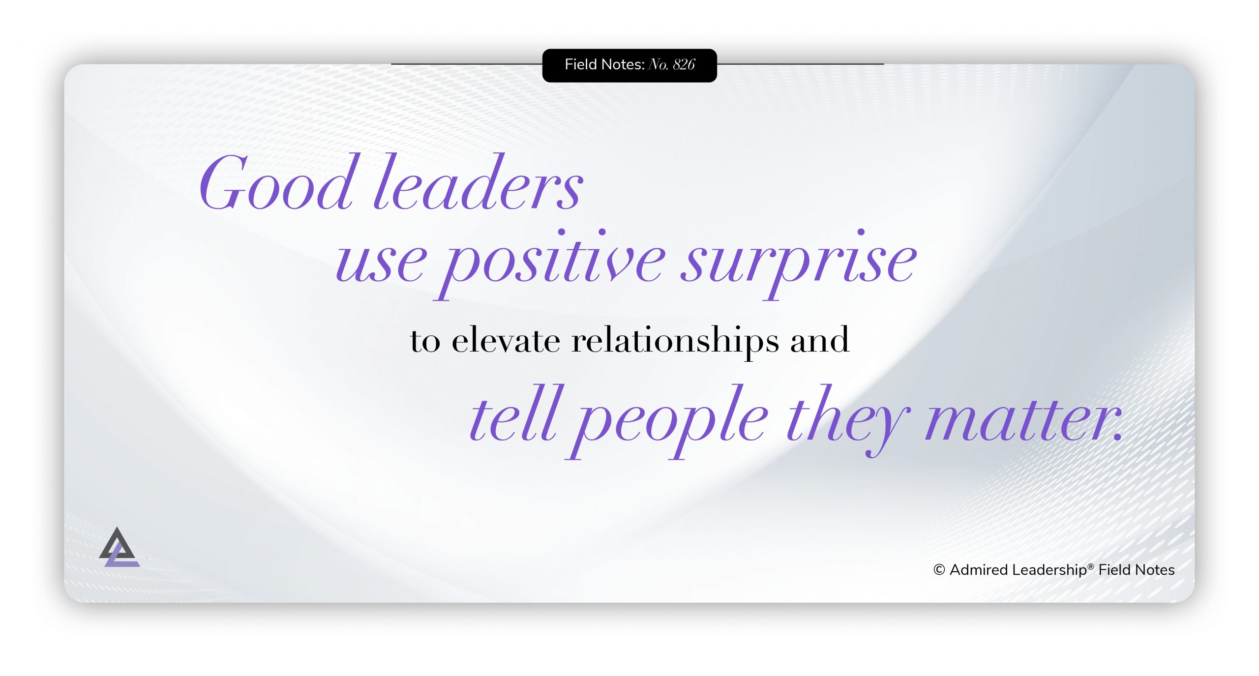 The Relational Affirmation of Positive Surprise
