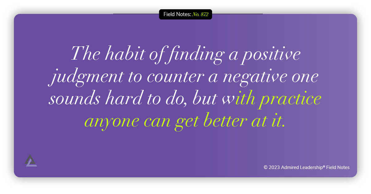 The Failure to Hide Negative Judgments