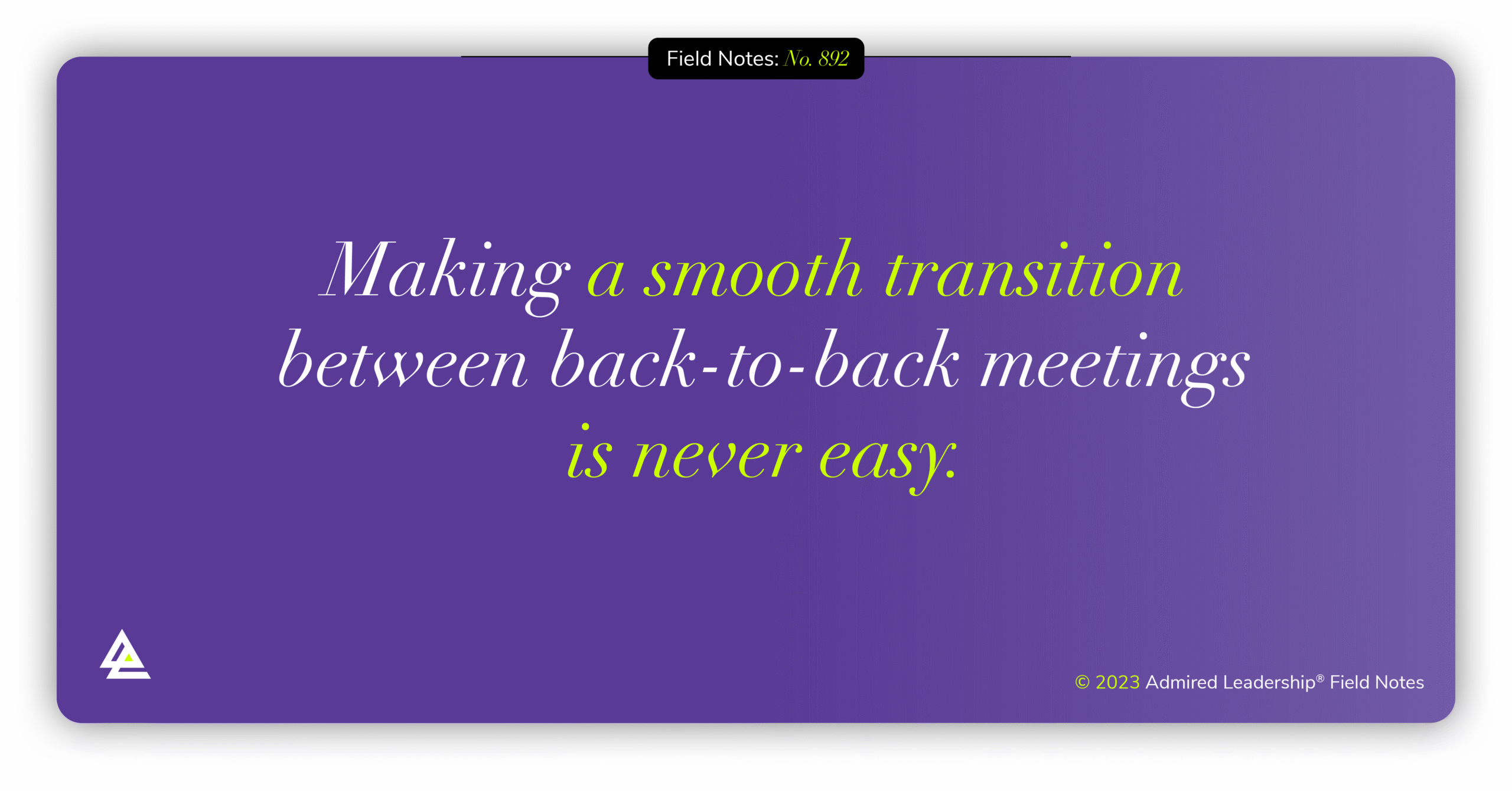 Creating Separation Between Back-to-Back Meetings