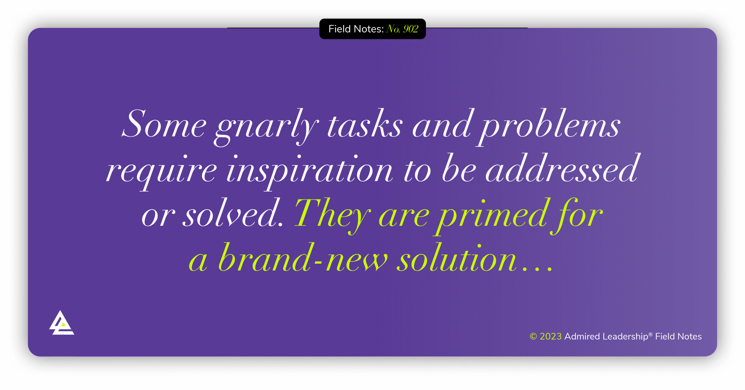 Waiting for Inspiration