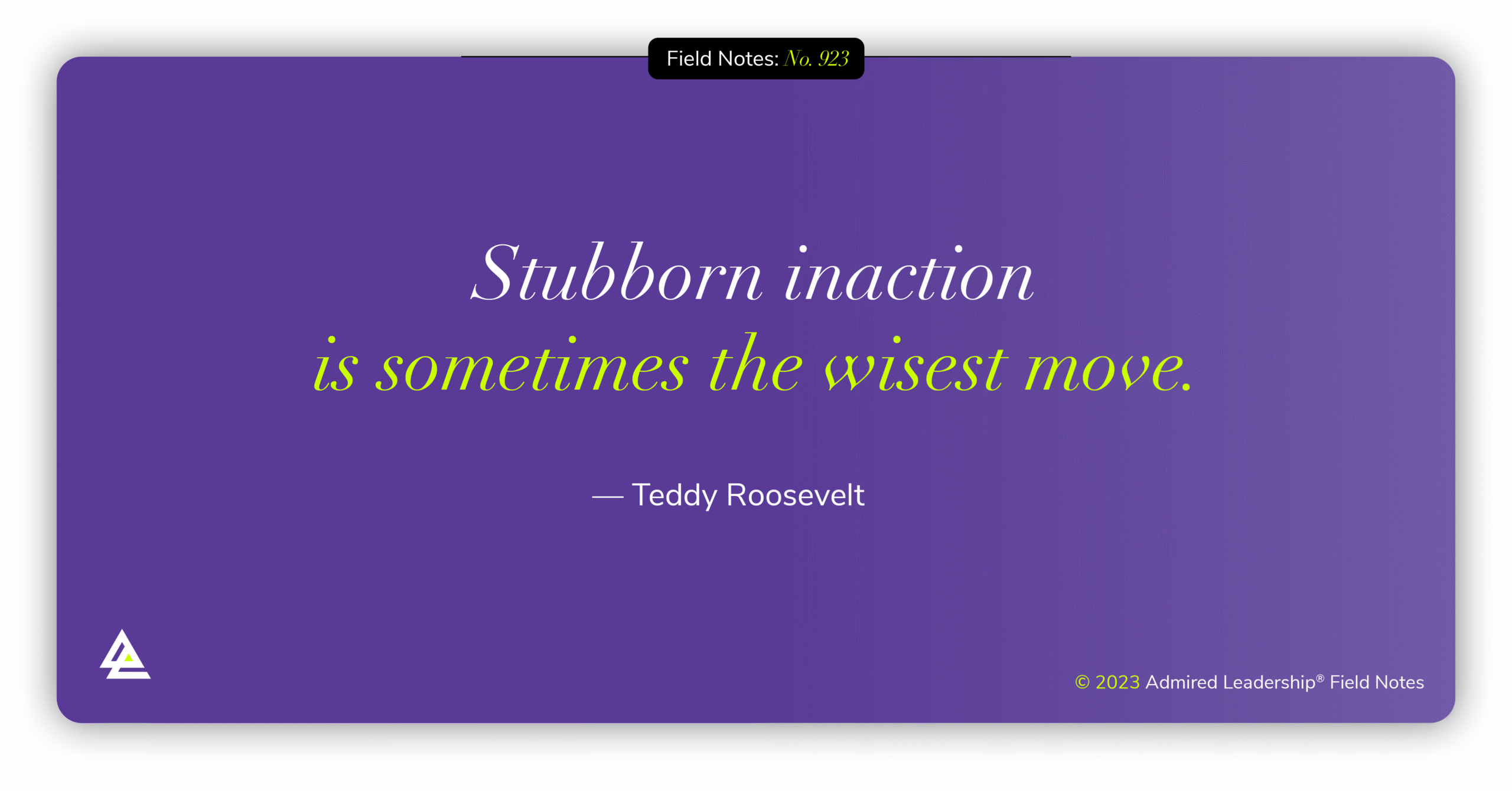 Waiting for a Situation to Play Out