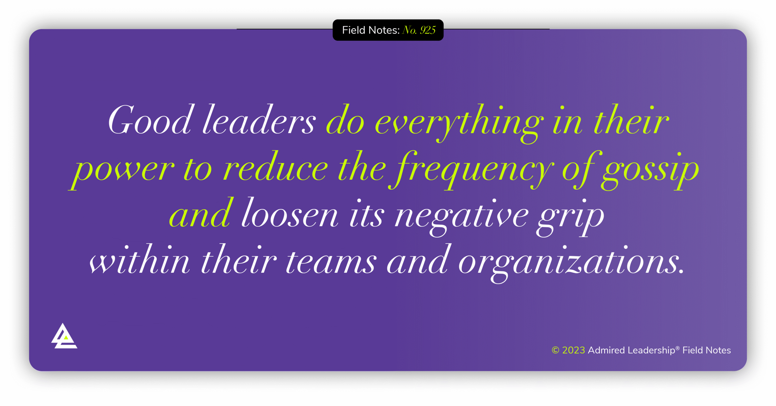 Reducing the Negative Grip of Gossip