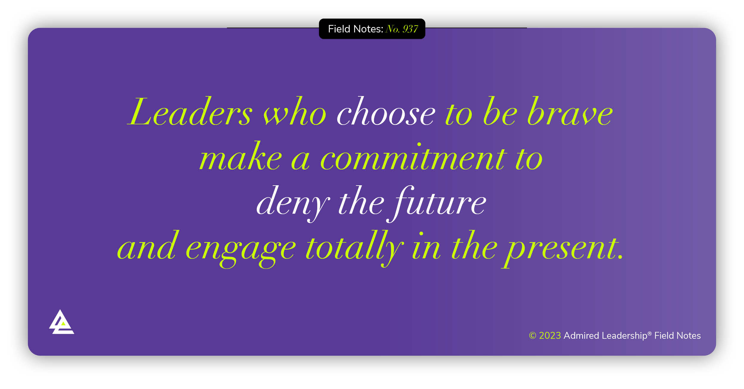 Bravery in Leadership