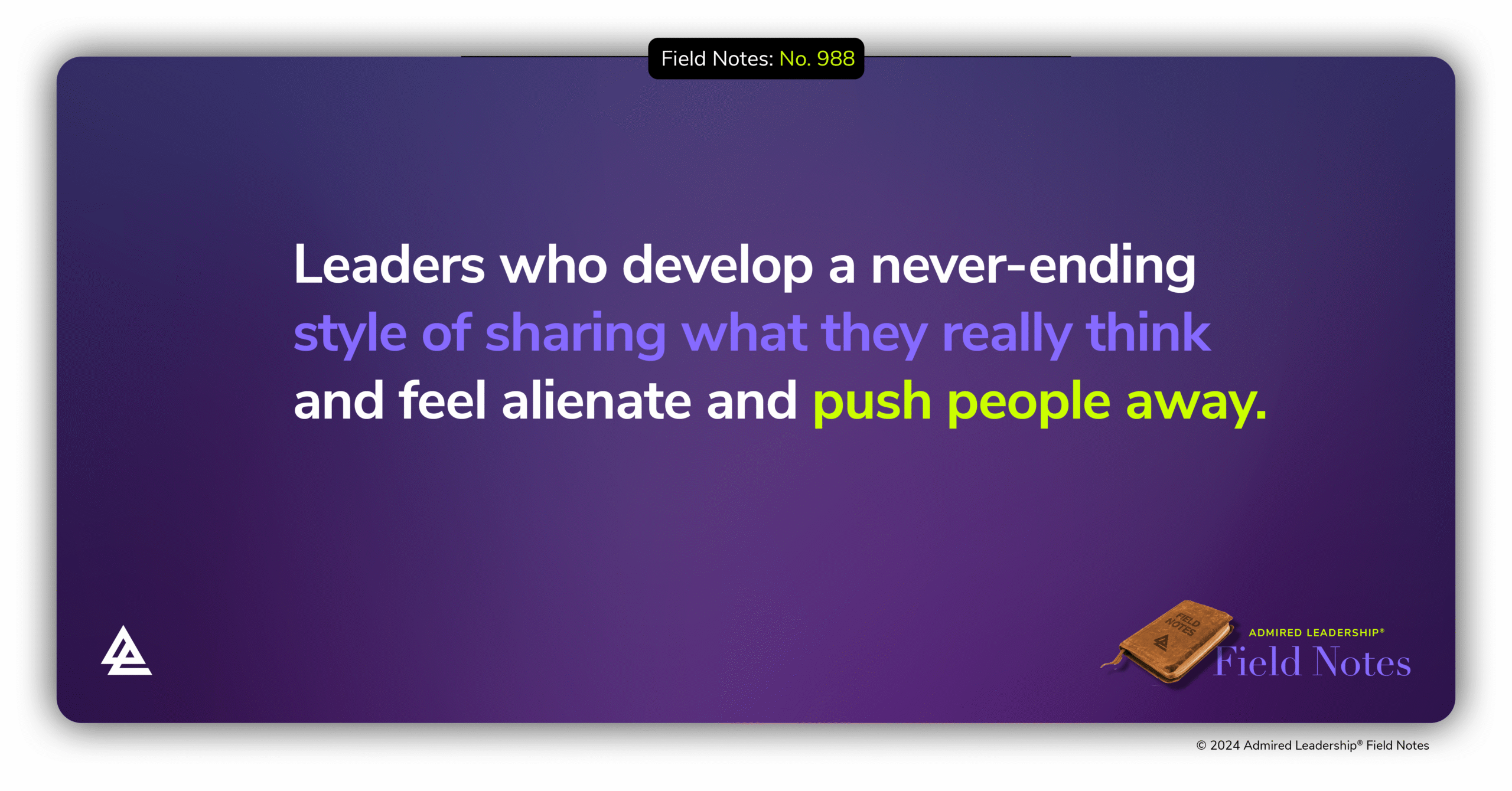 Can a Good Leader Be Too Candid?