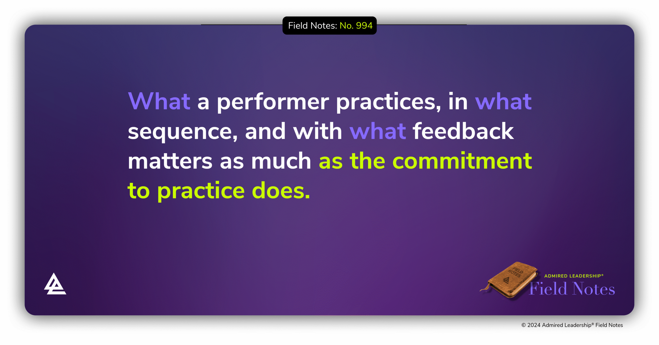 What You Practice Is as Important as How You Practice