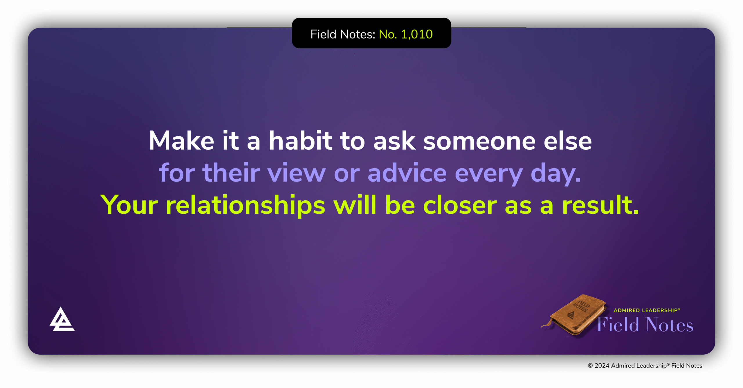 Asking for Advice From Others Who Don’t Expect It