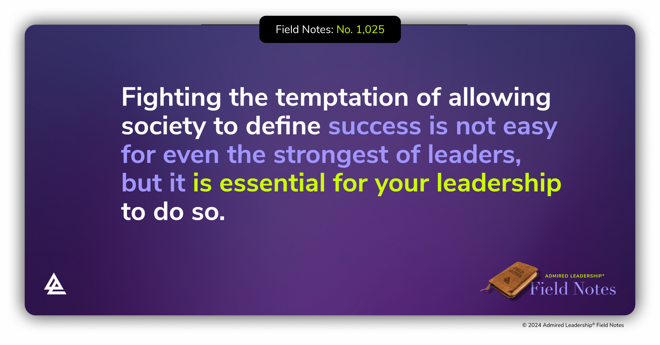 Shaping How Others Define Success