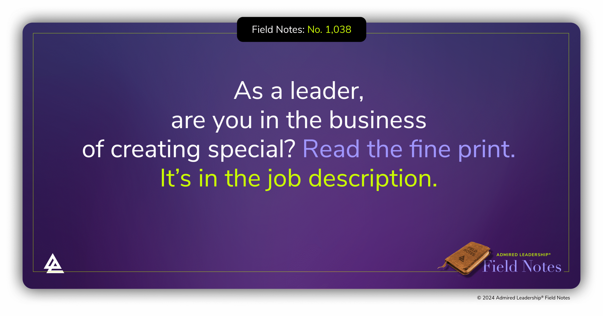 People Want to Be Part of Something Special