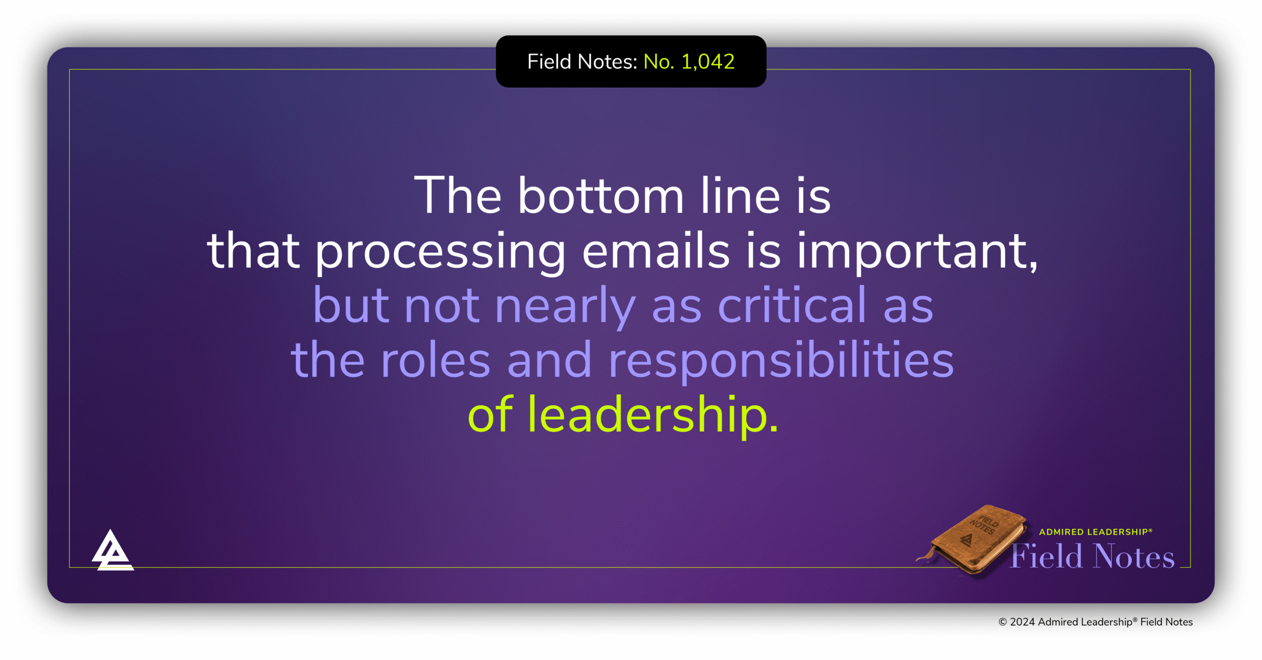 When Processing Email Stands for Productivity