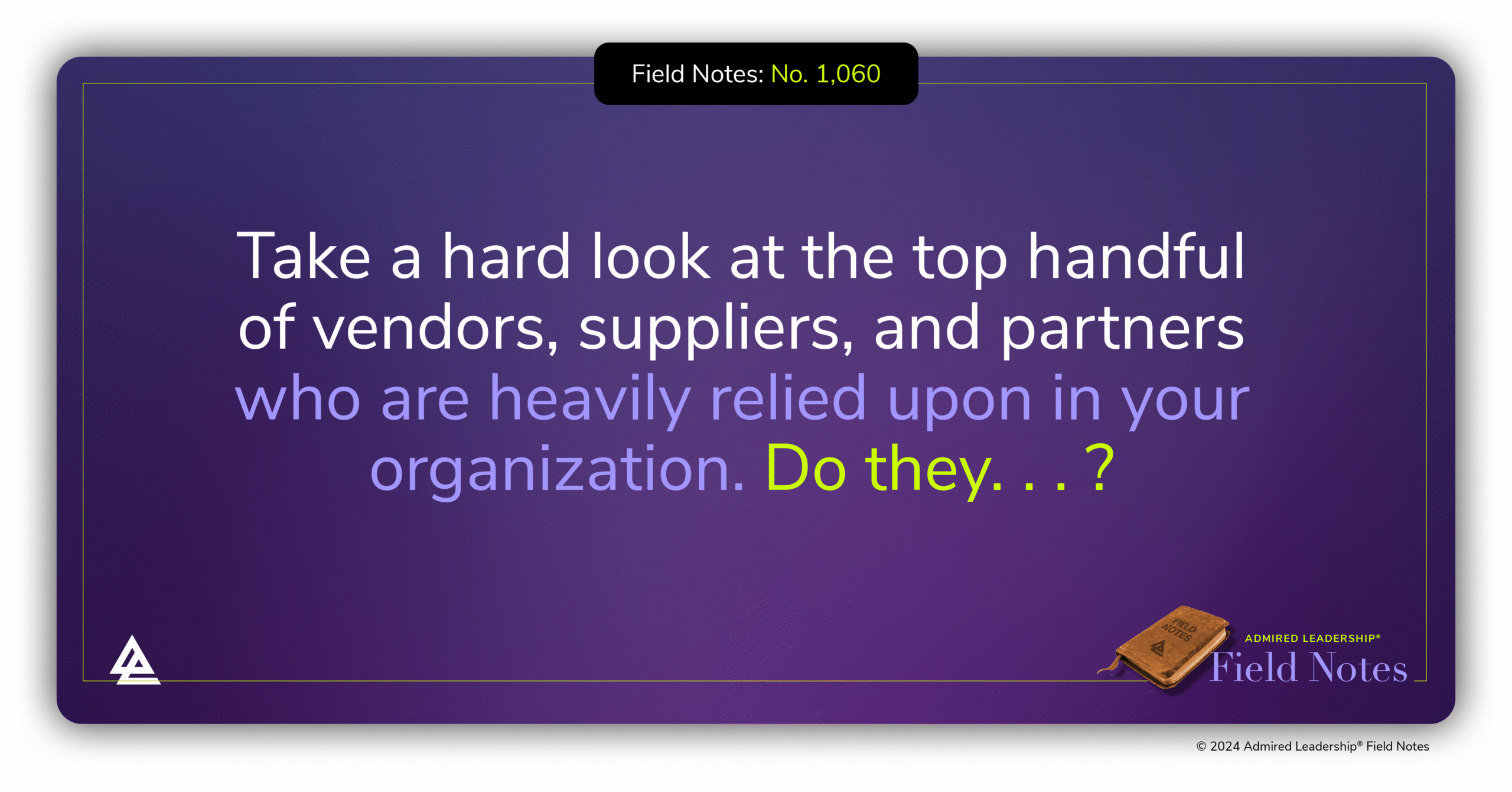 Selecting Value-Congruent Vendors, Suppliers, and Partners