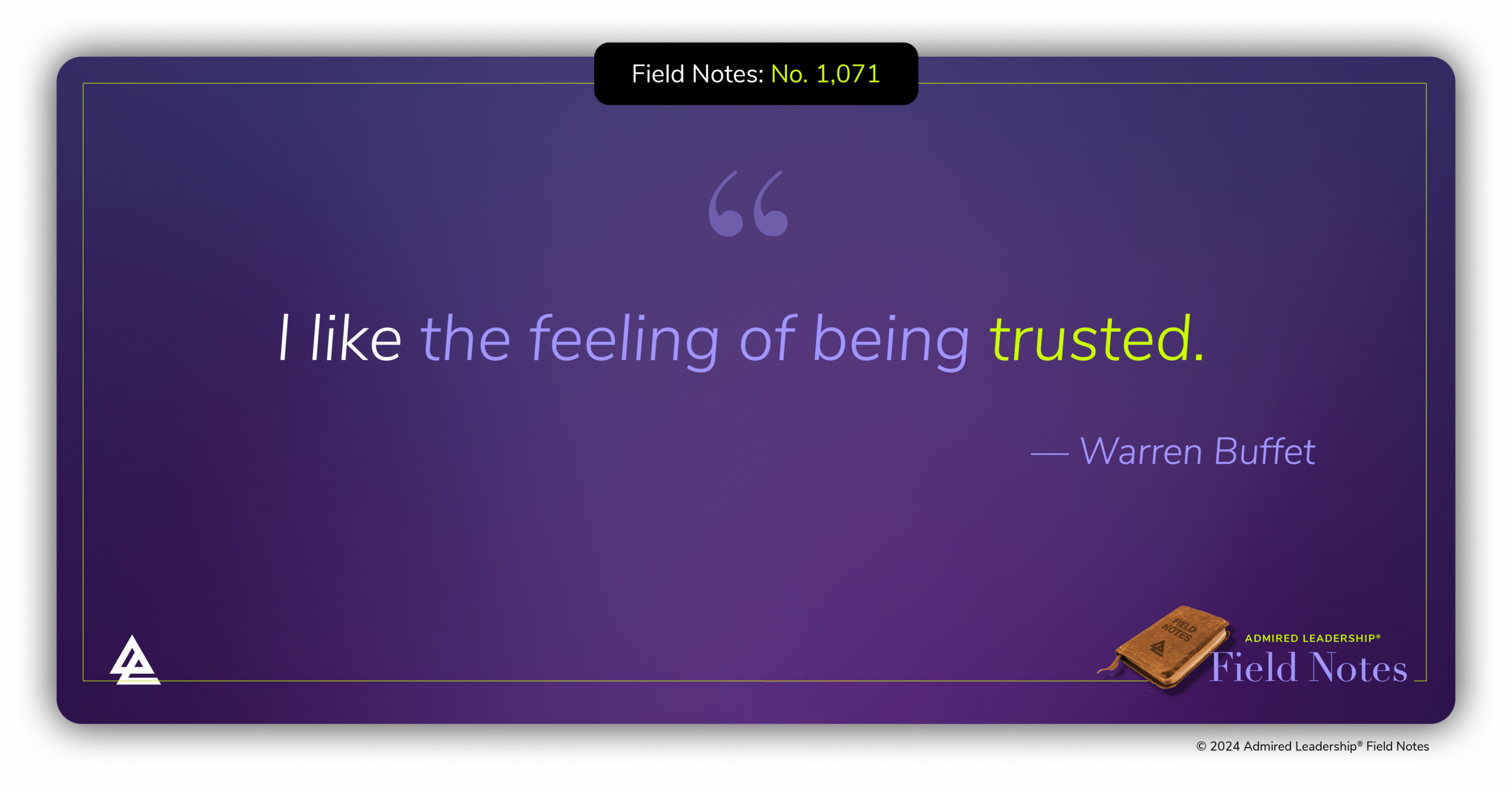 The Feeling of Being Trusted