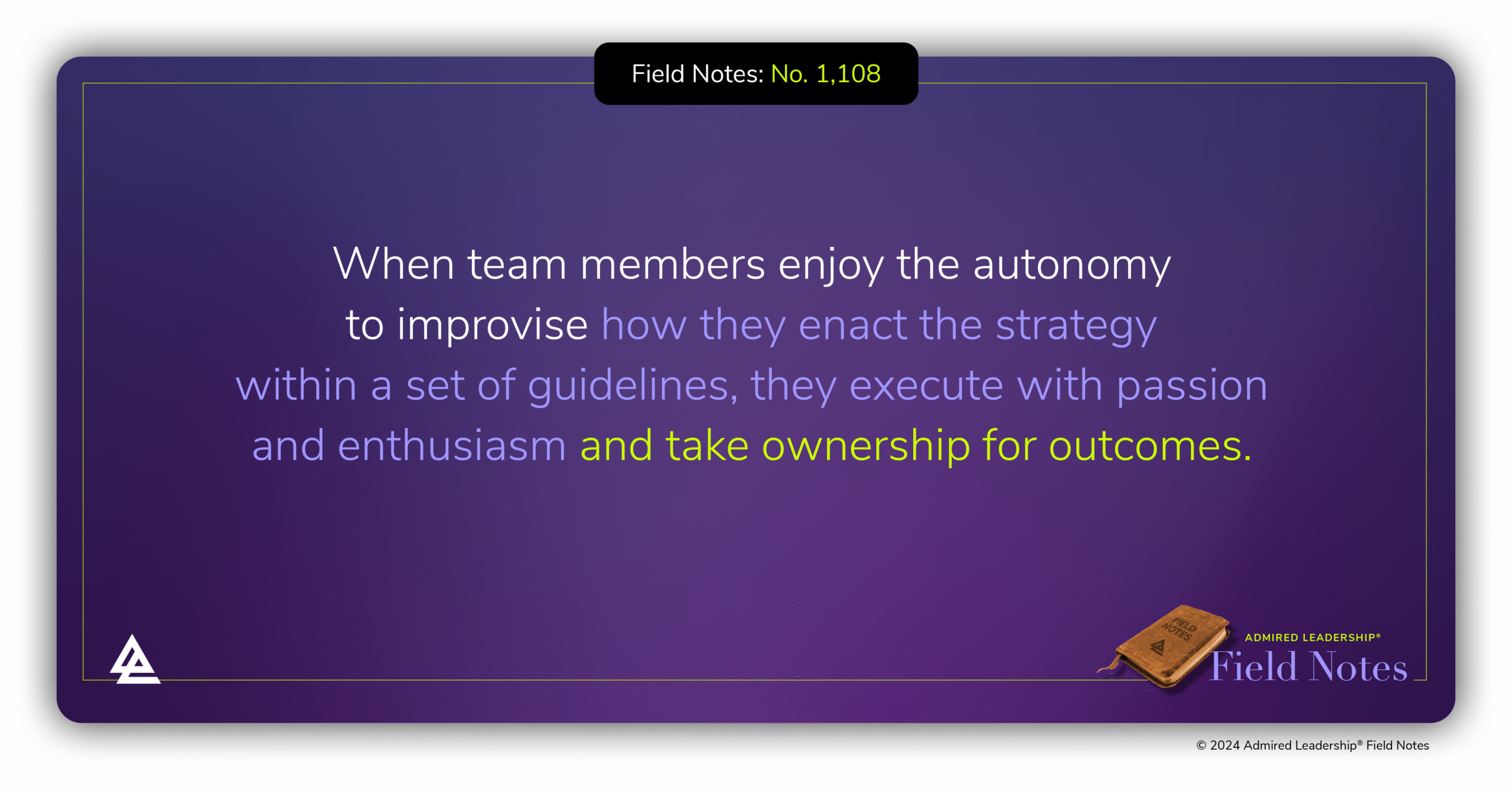 How Much Discretion Do Your Team Members Have to Execute the Strategy?