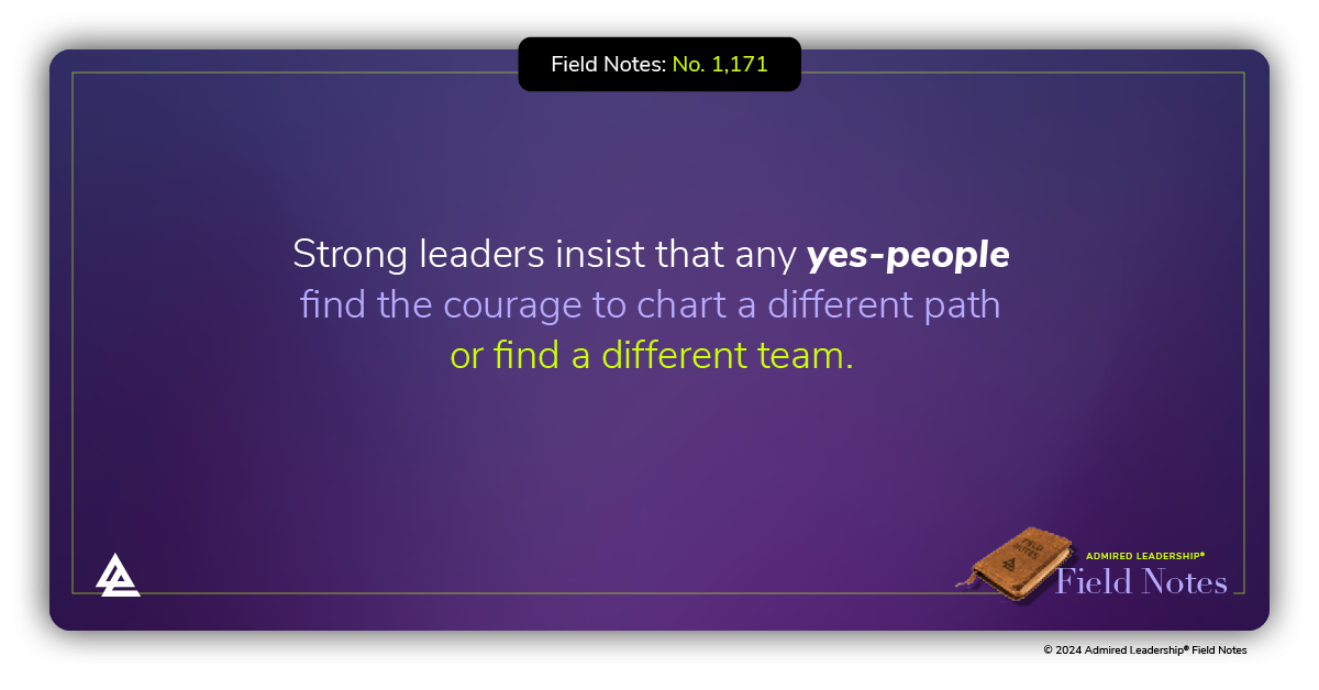 The Danger of ‘Yes’ People