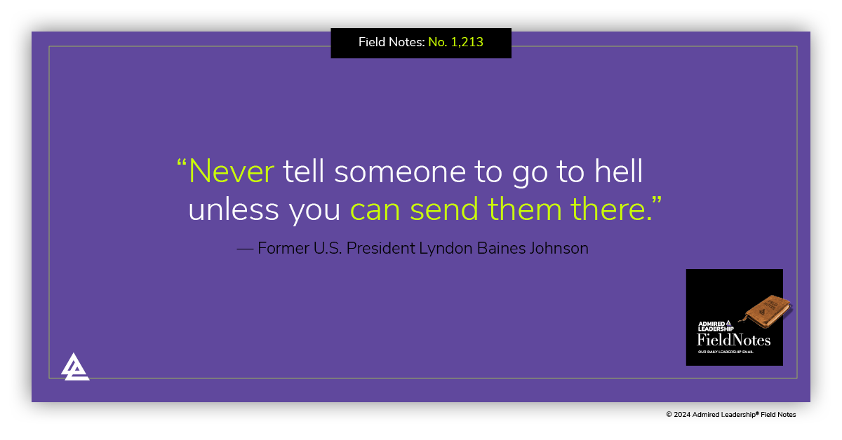 Denigrating a Peer Can Come Back to Haunt You