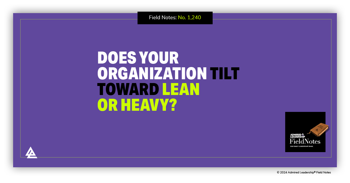 Lean Organizations Are More Productive