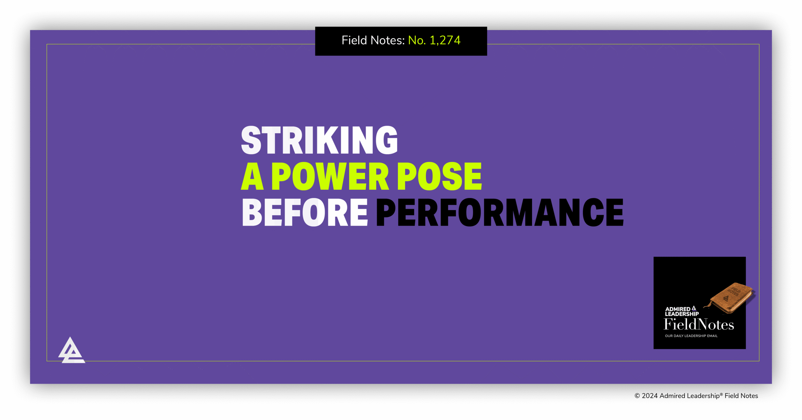 Striking a Power Pose Before Performance