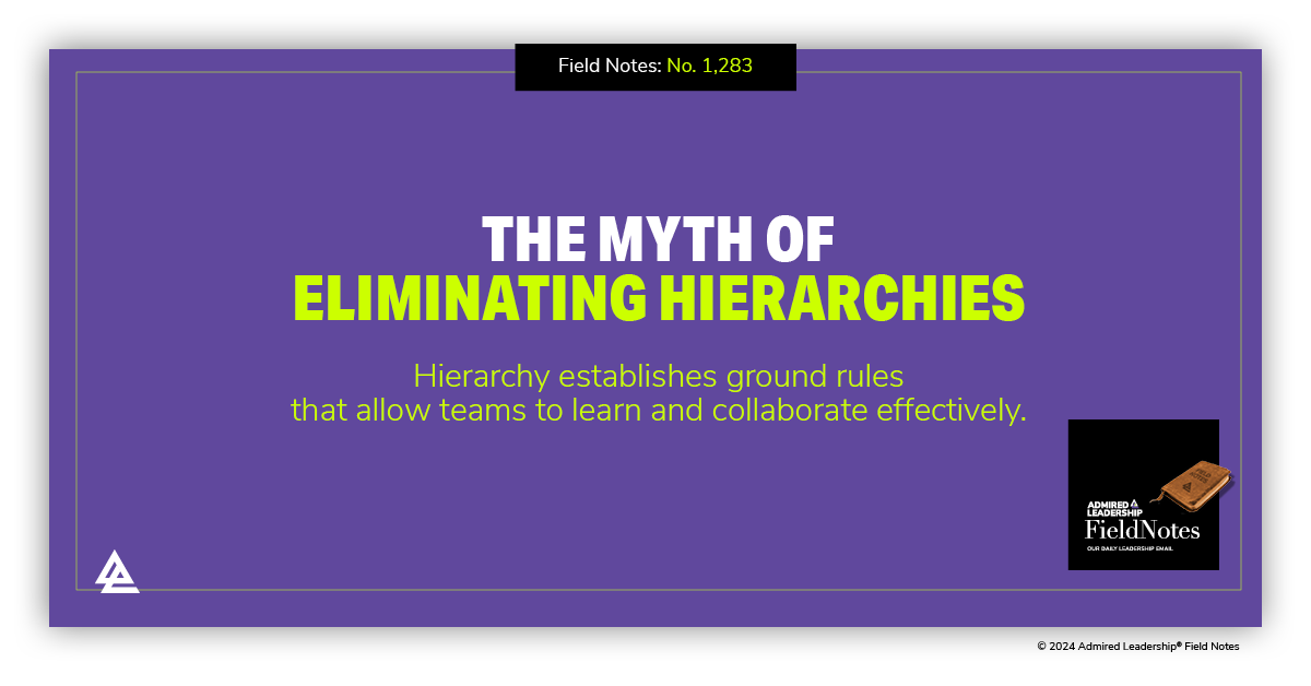 The Myth of Eliminating Hierarchies