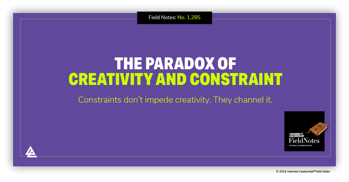 The Paradox of Creativity and Constraint