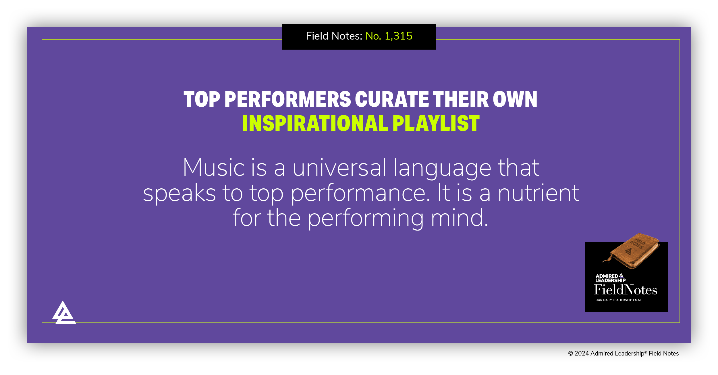 Top Performers Curate Their Own Inspirational Playlist
