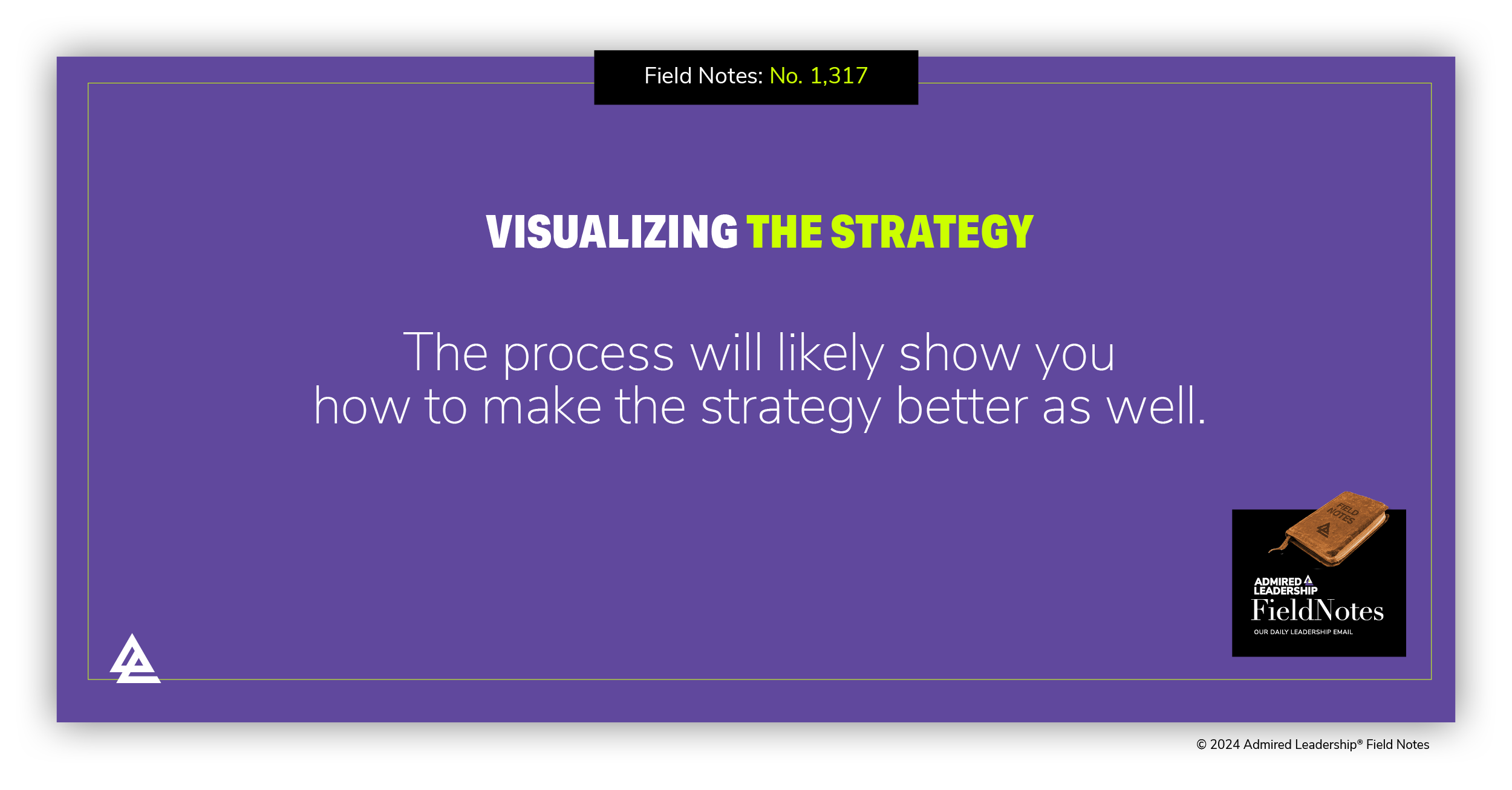 Visualizing the Strategy