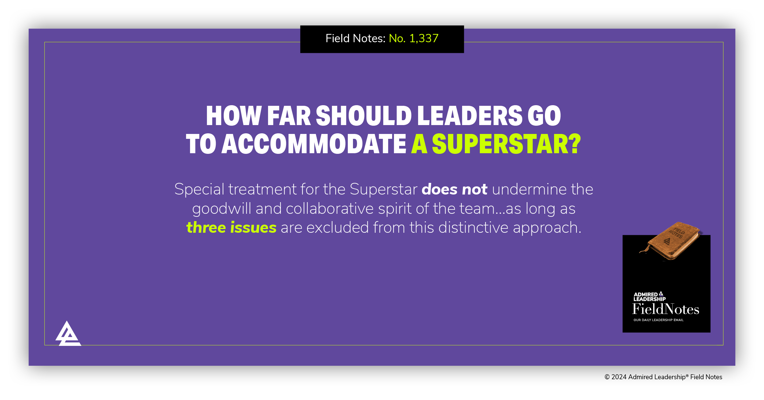 How Far Should You Go to Accommodate a Superstar?