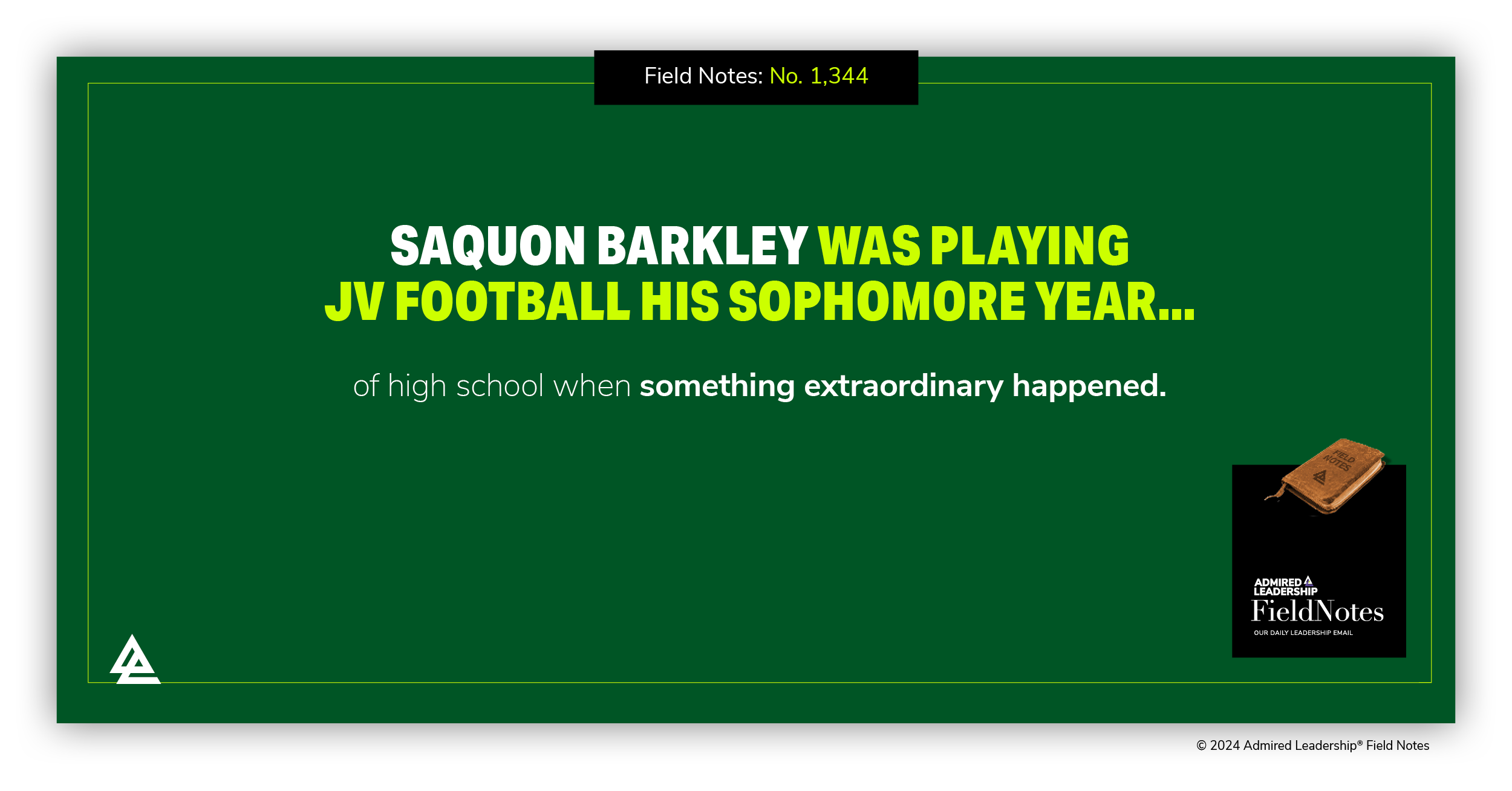 The Belief Required for Super Bowl Stardom