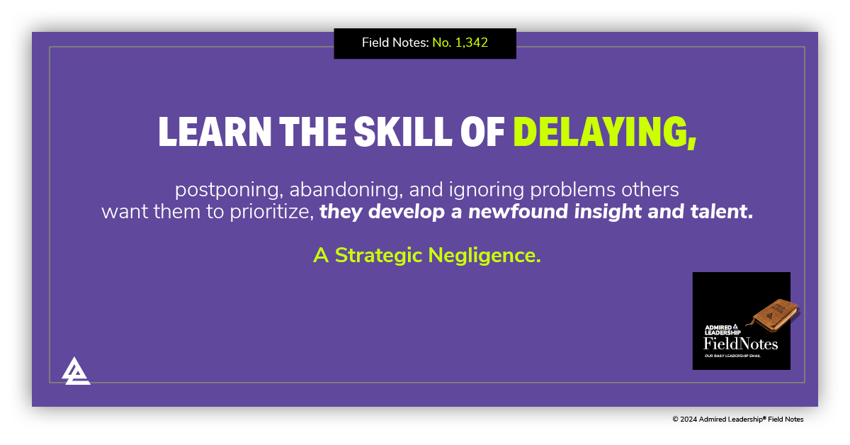 Developing a Strategic Negligence