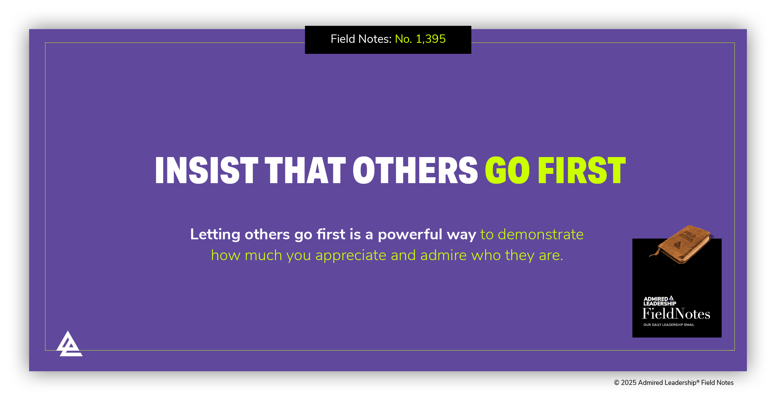 Show Respect by Asking Others to Go First