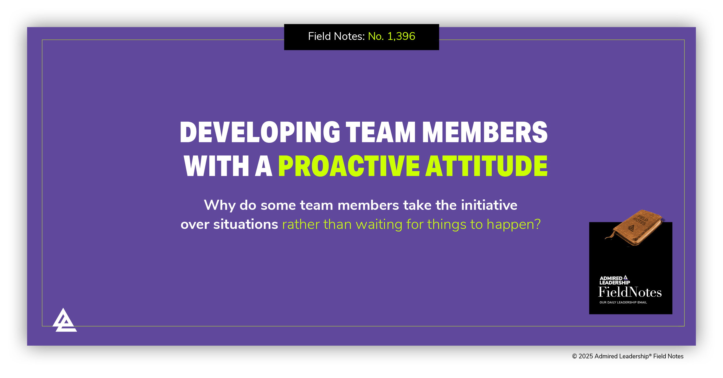 Developing Team Members With a Proactive Attitude