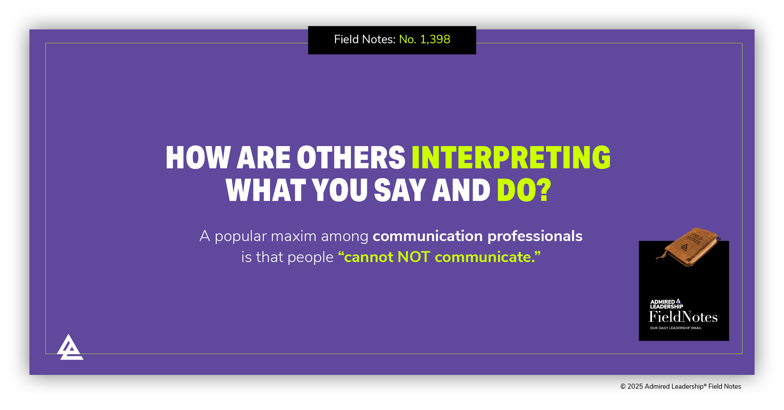 How Are Others Interpreting What You Say and Do?