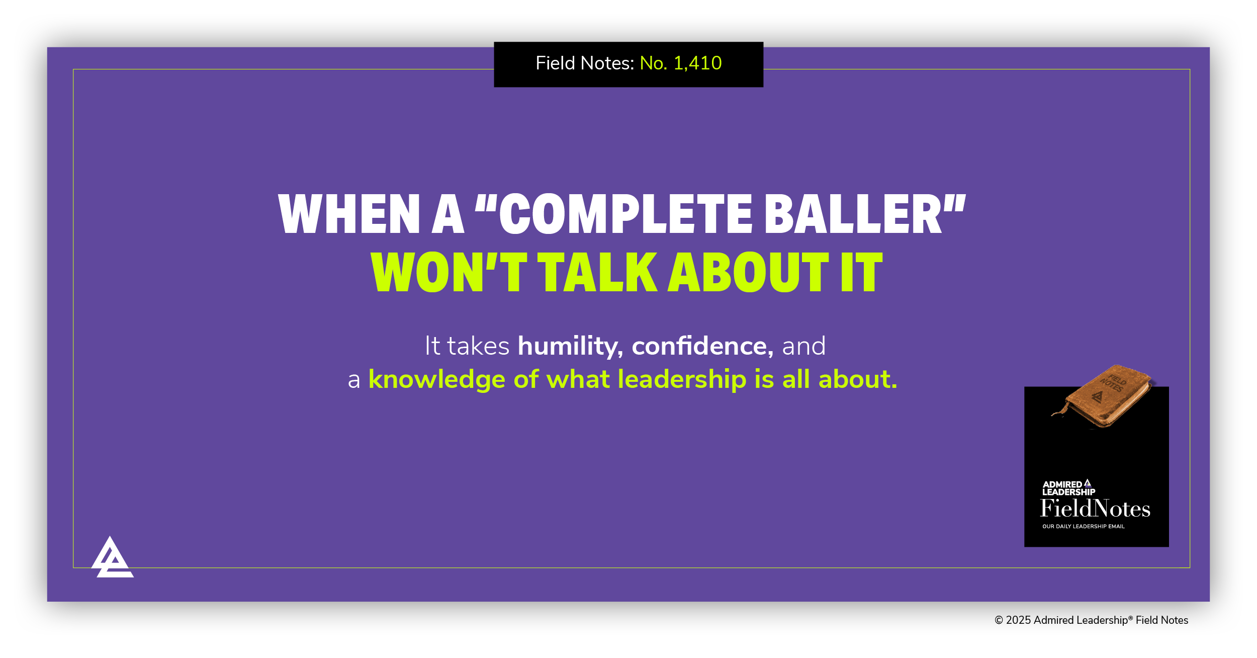 When a “Complete Baller” Won’t Talk About It