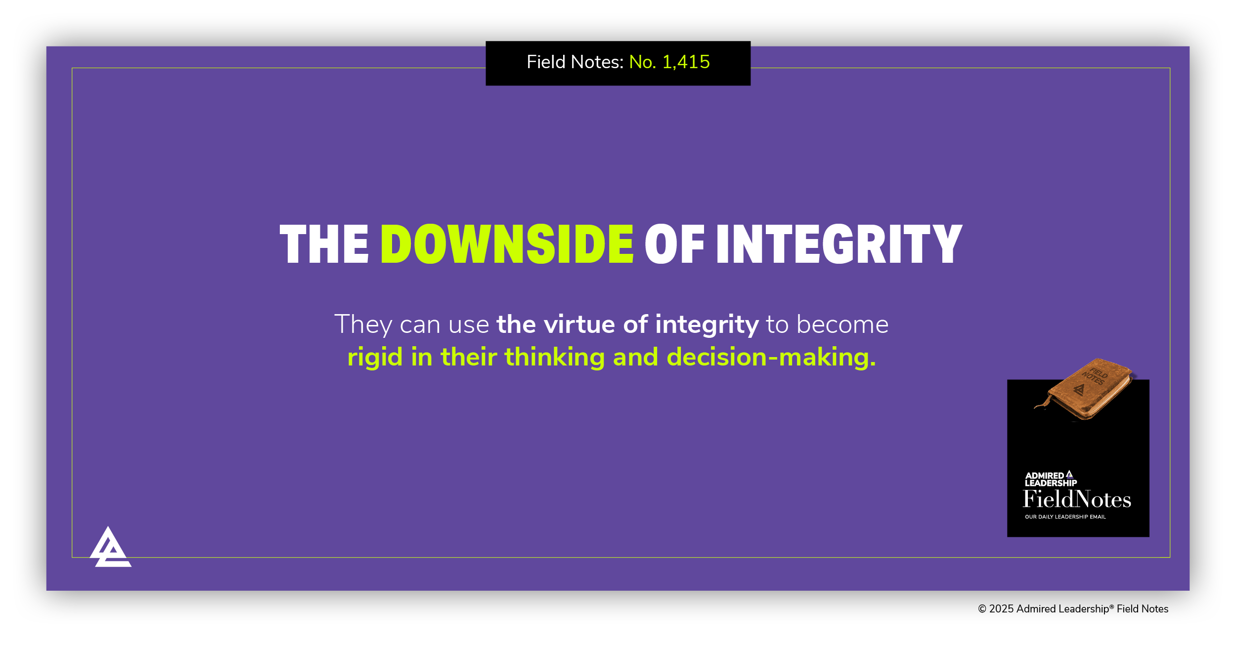 The Downside of Integrity