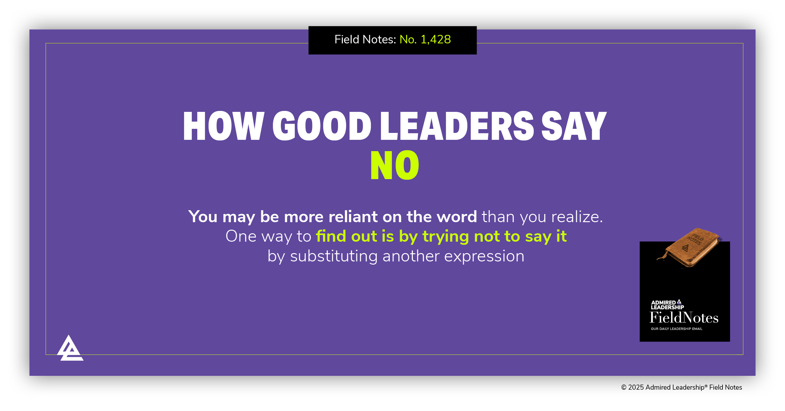 How Good Leaders Say No