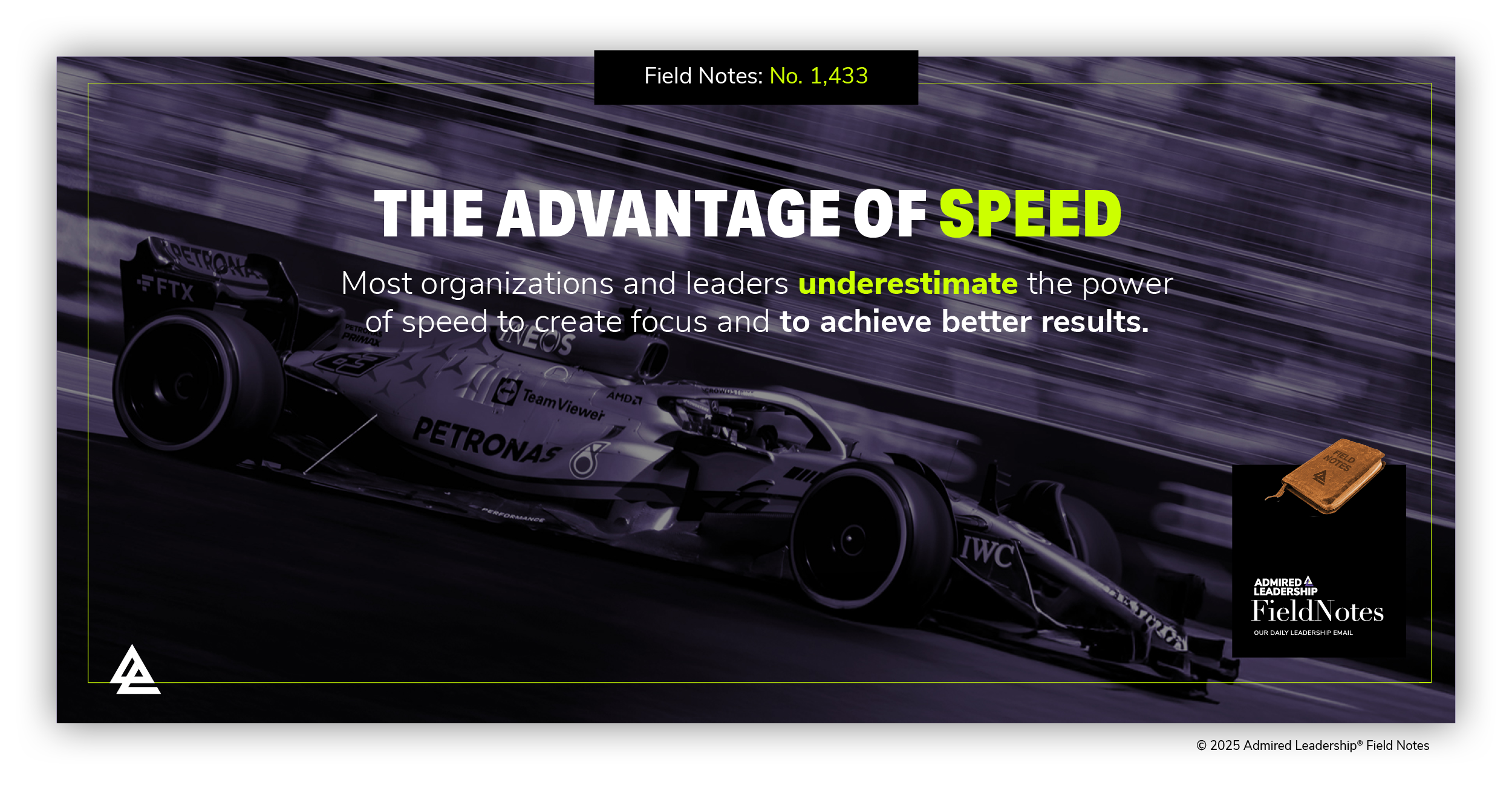 The Advantage of Speed