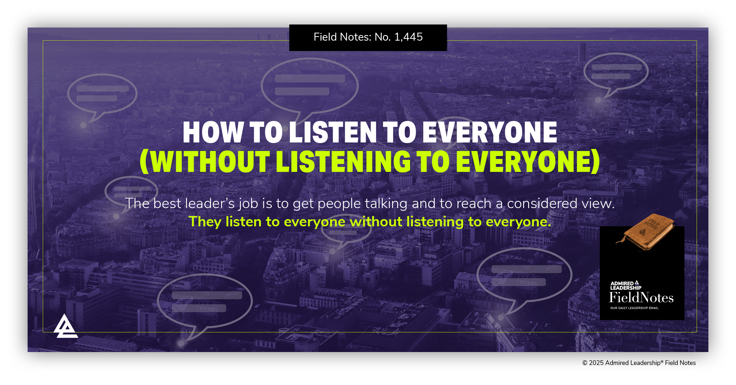How to Listen to Everyone Without Listening to Everyone
